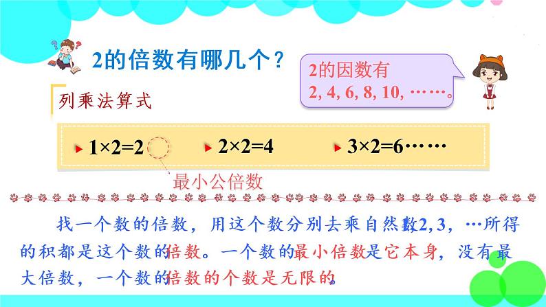 苏教数学五年级下册 三 因数与倍数 整理与练习 PPT课件05