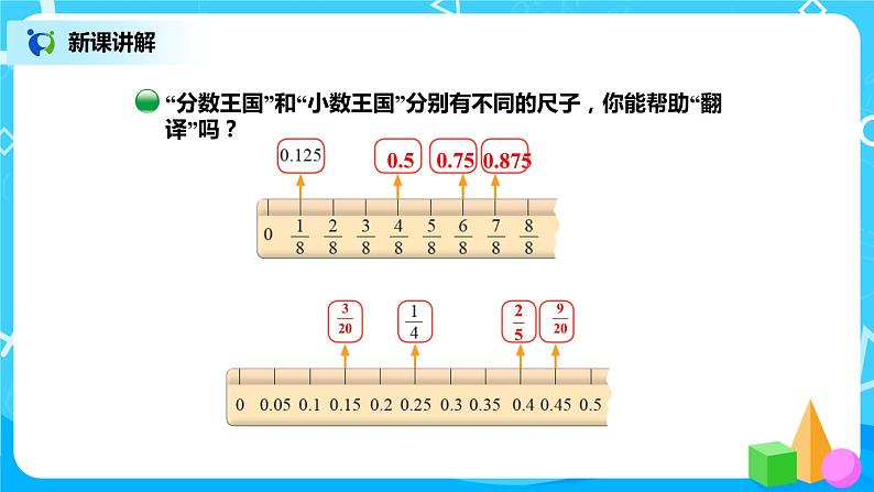 北师版小学数学五年级下册1.3《“分数王国”和“小数王国”》课件第4页