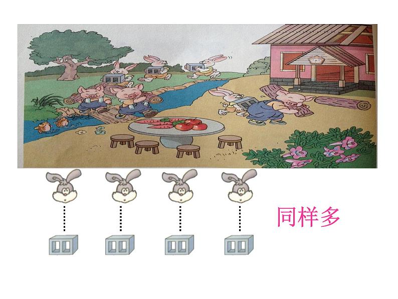 人教版一年级数学上册1.2 《比多少》课件(共15张PPT)第4页