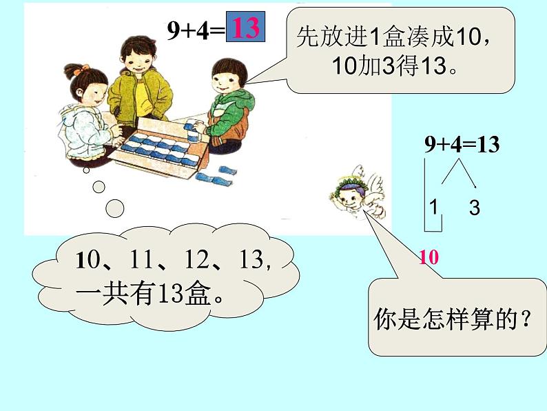 人教版一年级数学上册 8.1 《9加几》课件(共14张PPT)第4页