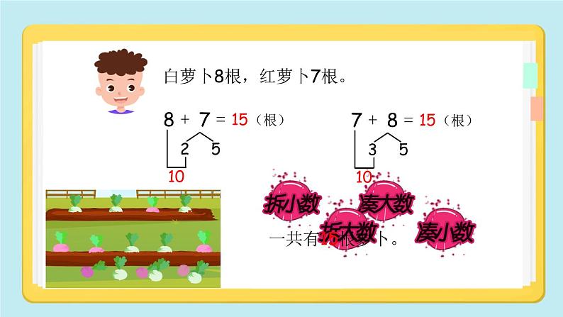 8、7、6加几 - 一共有多少（课件） 人教版数学一年级上册(共11张PPT)第3页