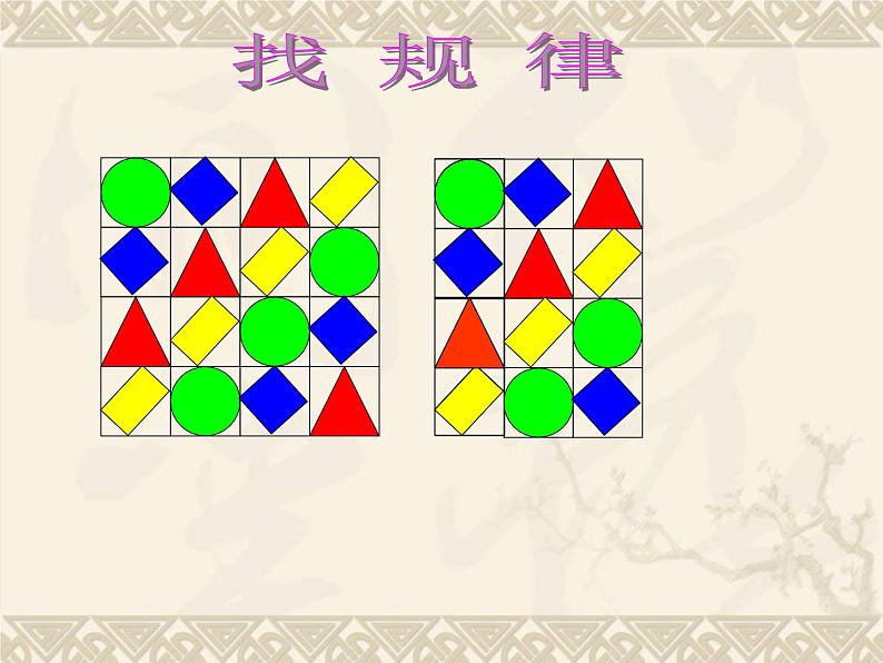 7找规律（课件） 数学一年级下册(共16张PPT)人教版06