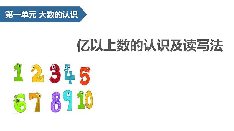 人教版数学四年级上册《大数的认识——亿以上数的认识及读写法》课件PPT01