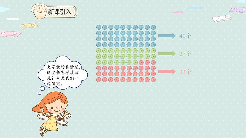 人教版一年级数学下册 4.2 读数 写数 课件第3页