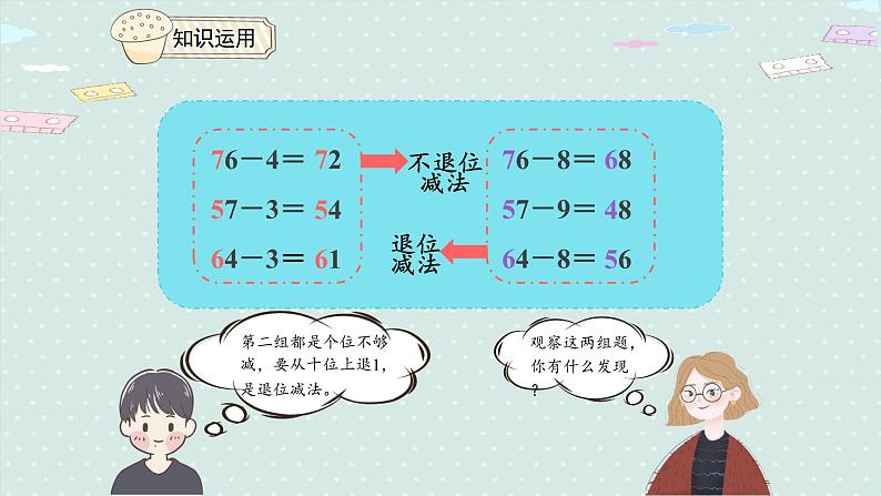 人教版一年级数学下册 6.5 两位数减一位数（退位）课件第8页