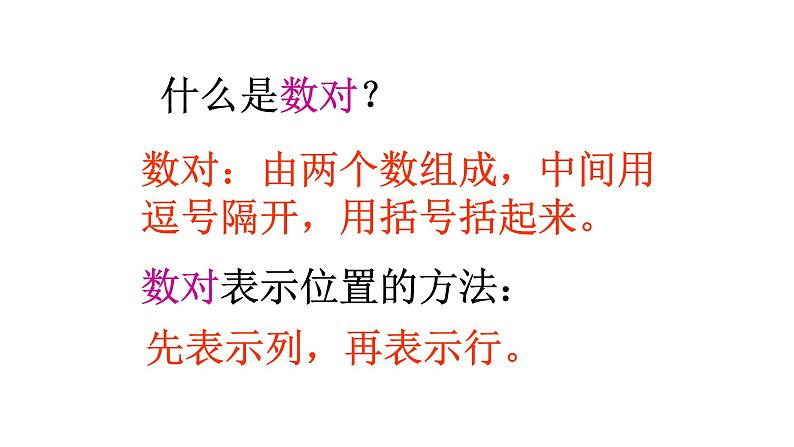 人教版数学五年级上册《位置——用数对确定位置》课件06