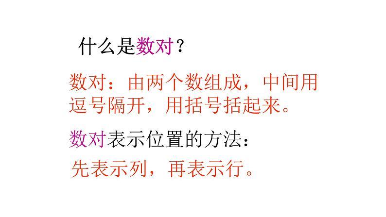 人教版数学五年级上册《位置——用数对确定位置》课件07