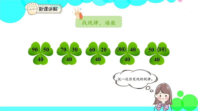 人教版数学1年级下册 7.3 找规律（3） PPT课件05