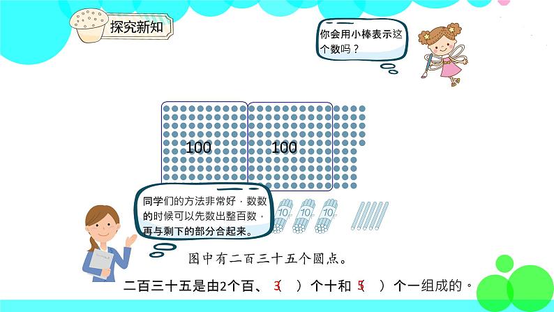 人教版数学2年级下册 7.2 1000以内数的认识（2） PPT课件第5页