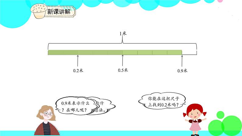 人教版数学3年级下册 7.1 认识小数 PPT课件08