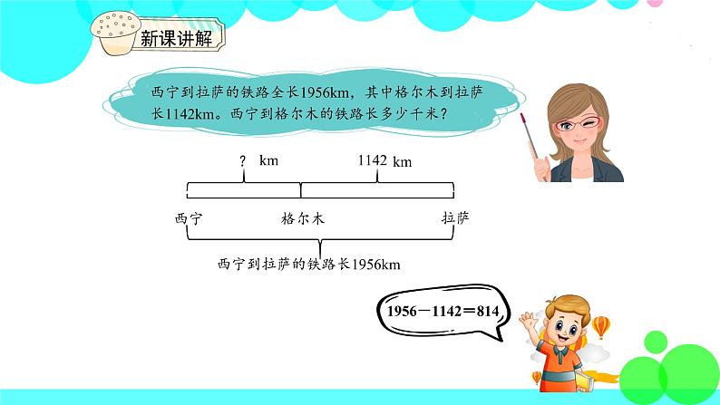 人教版数学4年级下册 1.1加、减法的意义和各部分间的关系 PPT课件07