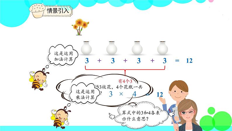 人教版数学4年级下册 1.2乘、除法的意义和各部分间的关系 PPT课件03