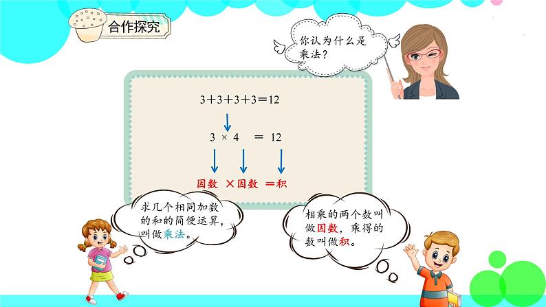 人教版数学4年级下册 1.2乘、除法的意义和各部分间的关系 PPT课件04