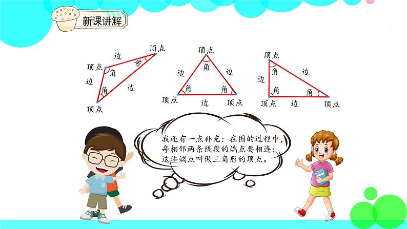 人教版数学4年级下册 5.1三角形的特性（1） PPT课件07