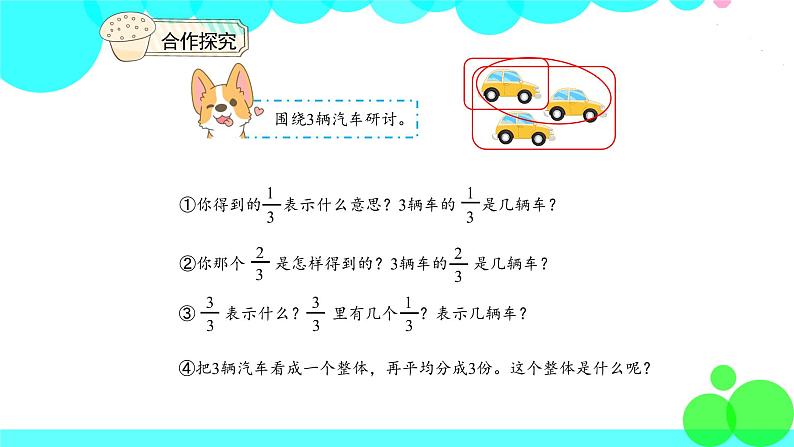 人教版数学5年级下册 4.1分数的产生和分数的意义 PPT课件第7页
