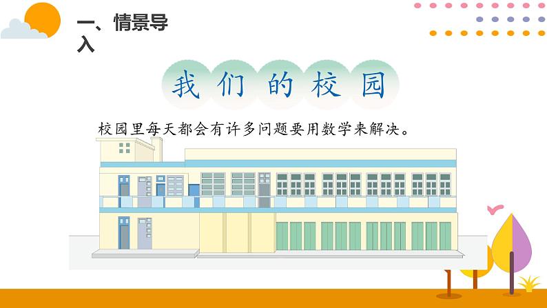 人教版数学 三年级下册课件PPT：我们的校园第2页