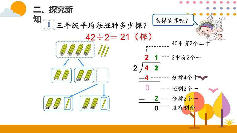 人教版数学 三年级下册课件PPT：2.3两位数除以一位数的笔算05