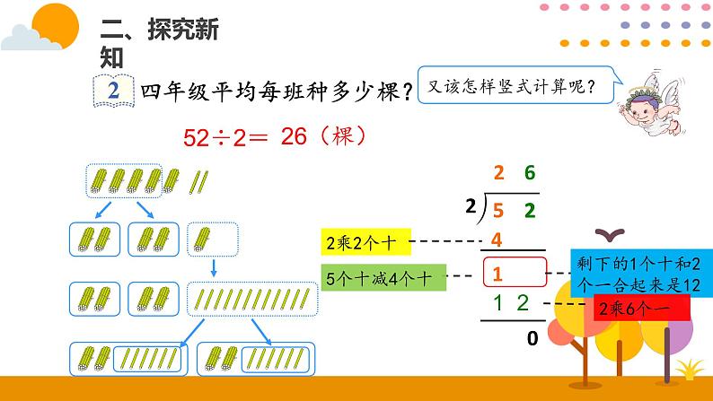 人教版数学 三年级下册课件PPT：2.3两位数除以一位数的笔算07