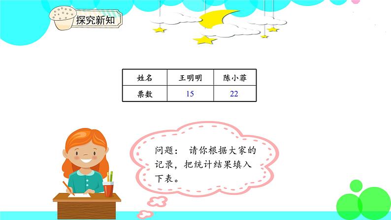 人教版数学2年级下册 1.2不同方法整理数据 PPT课件第8页