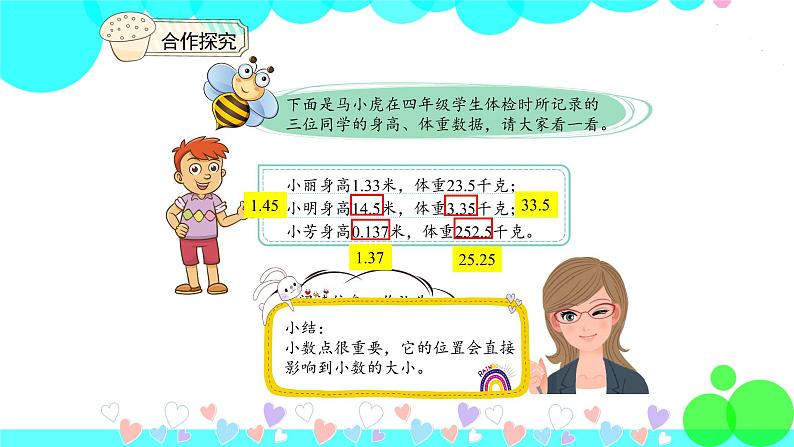 人教版数学4年级下册 4.7小数点移动引起小数大小变化 PPT课件第3页