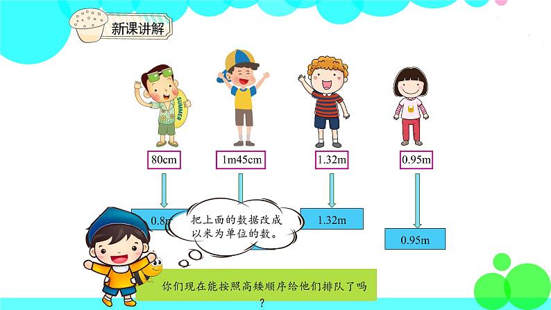 人教版数学4年级下册 4.9小数与单位换算（1） PPT课件第6页