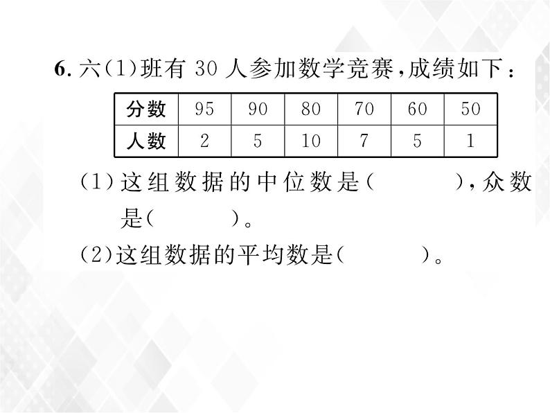 小升初数学复习 第23课时  统计 授课课件+练习课件07