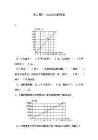 小学苏教版六 正比例和反比例第2课时同步练习题