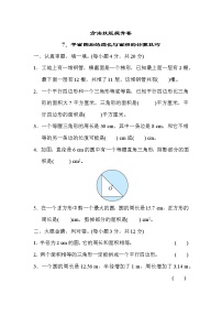 人教版六年级下册数学 方法技能提升卷7．平面图形的周长与面积的计算技巧