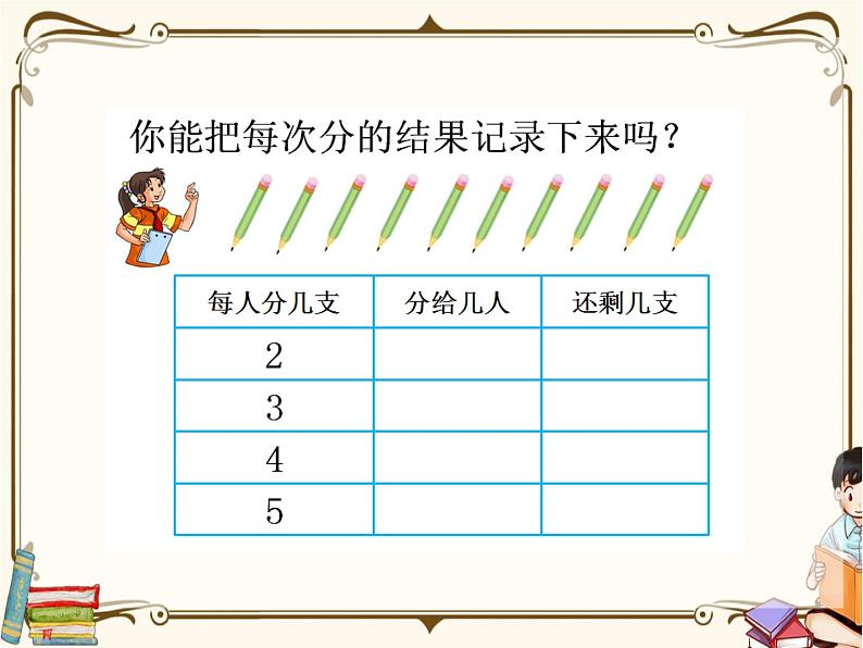 苏教版数学 二年级下册课件PPT：1.1 有余数的除法、余数和除数的关系06