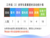3 课时01-复式统计表-三年级下册数学-人教版课件PPT