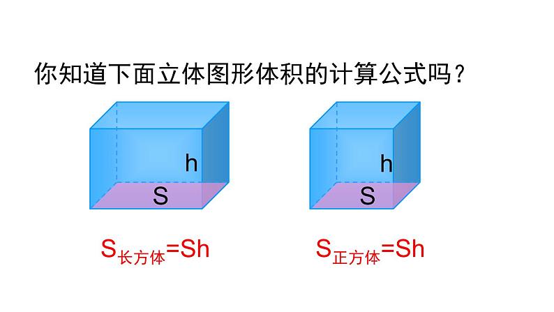 人教版六年级数学下册 第3单元 圆柱 第5课时  圆柱的体积(1) 课件第2页