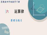 苏教版四年级数学下册六 运算律 整理与练习（教学课件）