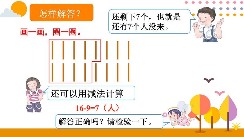 人教版数学 一年级下册课件PPT：第6课时  用数学（1）第5页