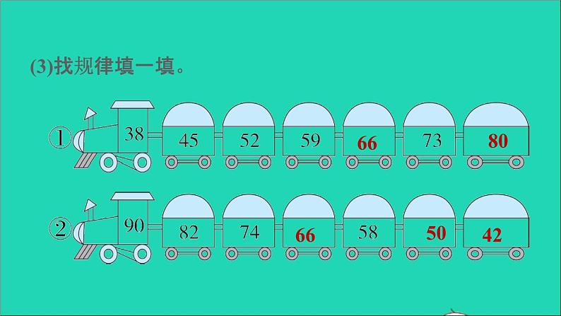 2021二年级数学上册第2单元100以内的加法和减法二阶段小达标3课件新人教版第5页