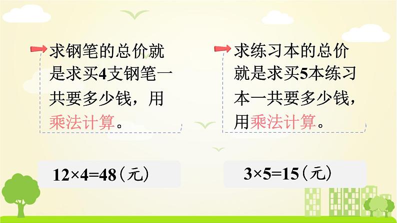 苏教数学四年级下册 三 三位数乘两位数  第2课时 常见的数量关系 PPT课件07