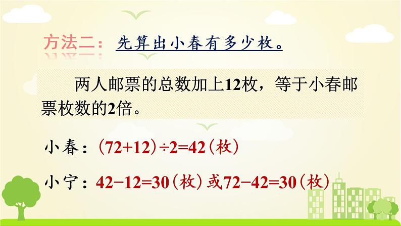 苏教数学四年级下册 五 解决问题的策略  第1课时 画线段图解决问题 PPT课件第6页