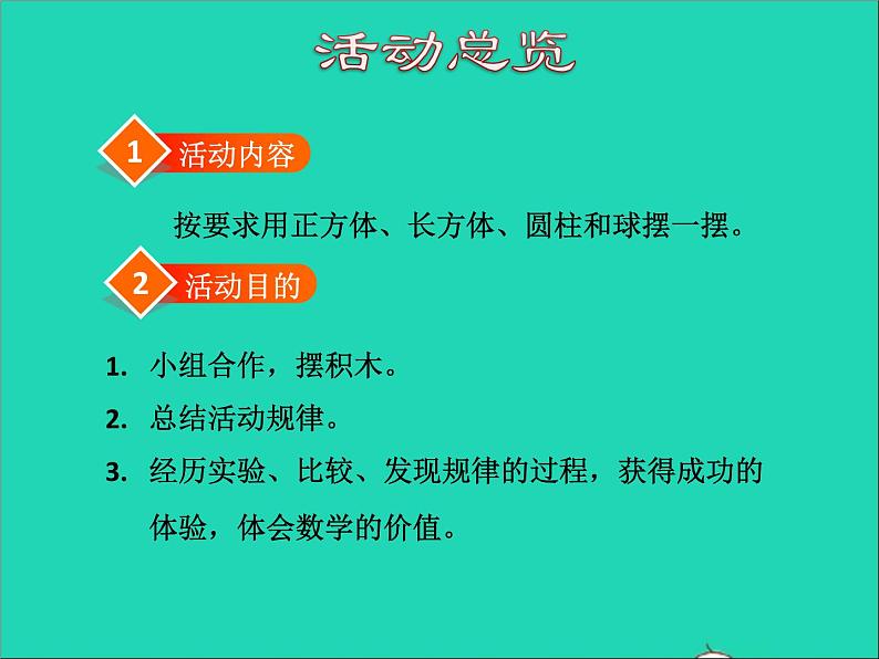 2021一年级数学上册三认识图形第2课时搭积木授课课件冀教版02