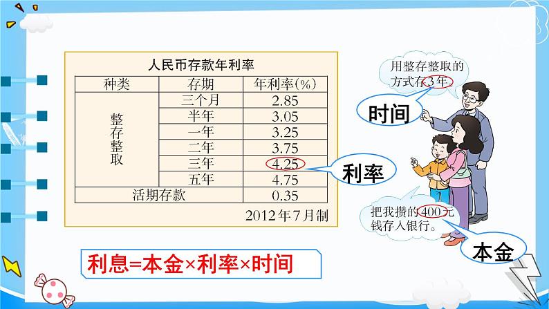 西师大版六下数学1.3《问题解决》第五课时 利息课件PPT04