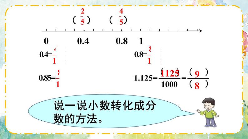 西师大版五下数学2.5《分数与小数》课件PPT06