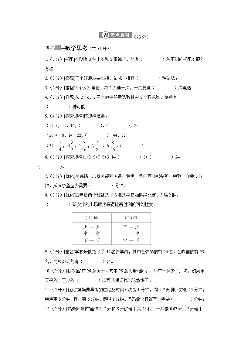 小升初数学专项复习：数学思考及综合与实践（学生版）第2页