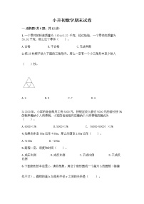 小升初数学期末试卷【研优卷】