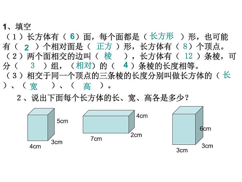 人教版五年级数学下册 3.1.2 正方体的认识（3）课件PPT第2页