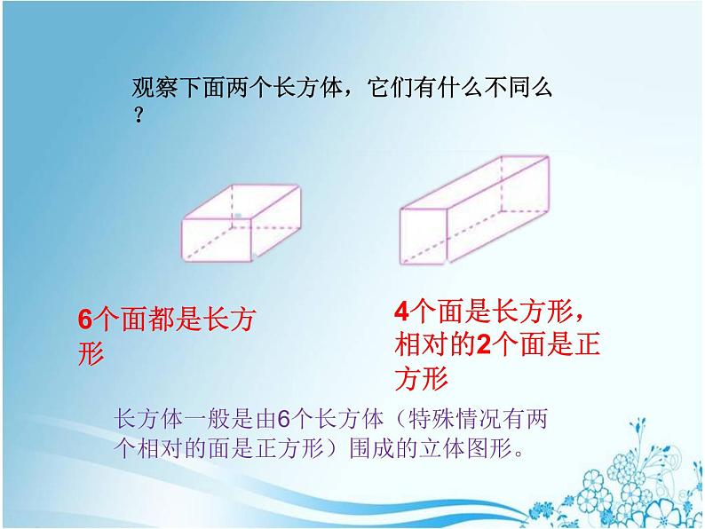 人教版五年级数学下册 3.1.1 长方体的认识（5）课件PPT07