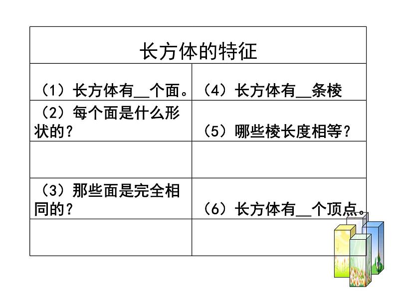 人教版五年级数学下册 3.1 长方体和正方体的认识（3）课件PPT第4页