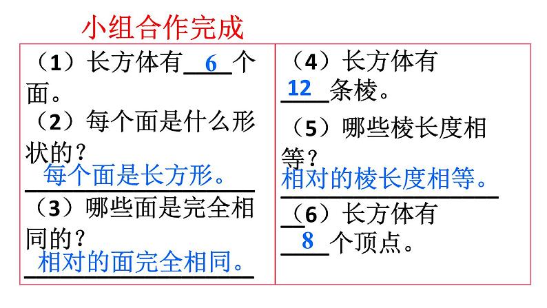 人教版五年级数学下册 3.1 长方体和正方体的认识（6）课件PPT第5页