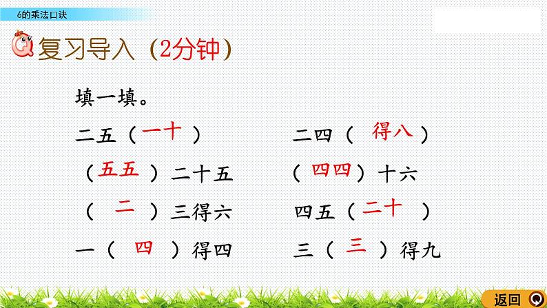 6的乘法口诀PPT课件免费下载02