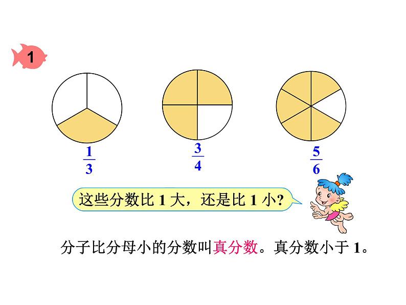 人教版五年级数学下册 第4单元 分数的意义和性质 第2课时《真分数和假分数4》课件PPT第3页