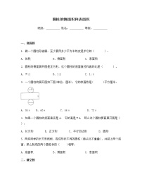 小学数学苏教版六年级下册二 圆柱和圆锥复习练习题