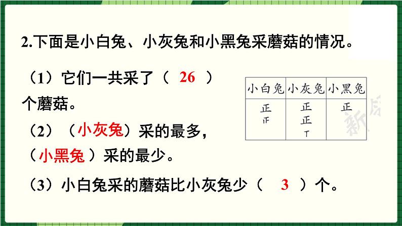 北师大版二下数学 第八单元 《单元复习》授课课件05