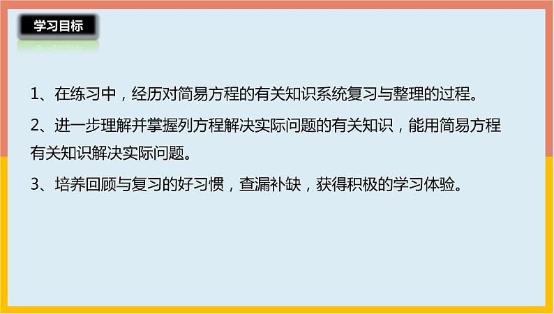 1.11简易方程的整理与复习（一）（课件）-2021-2022学年数学五年级下册第2页